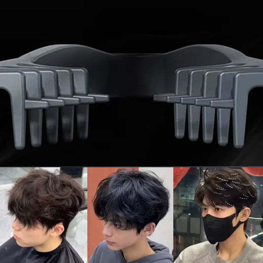 Volumizing Wide-Tooth Hair Styling Comb for Men, ABS Plastic with Textured Grip, Ideal for All Hair Types, Perfect for Home Use